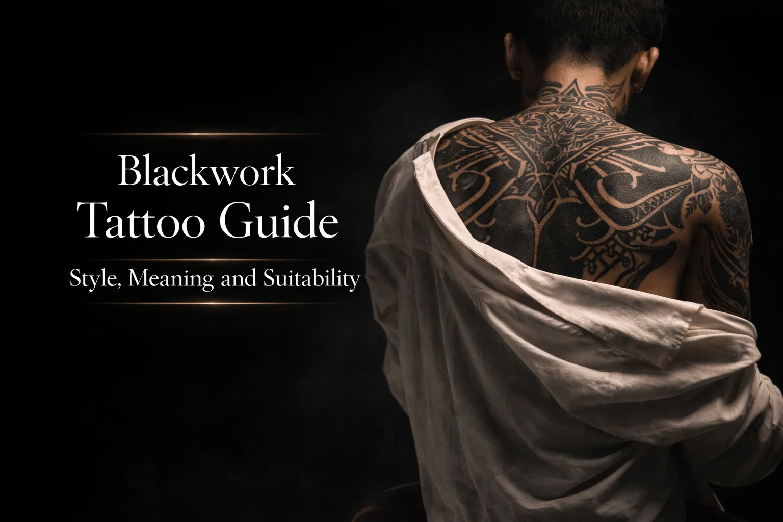 Blackwork Tattoo คืออะไร เหมาะกับใครบ้าง