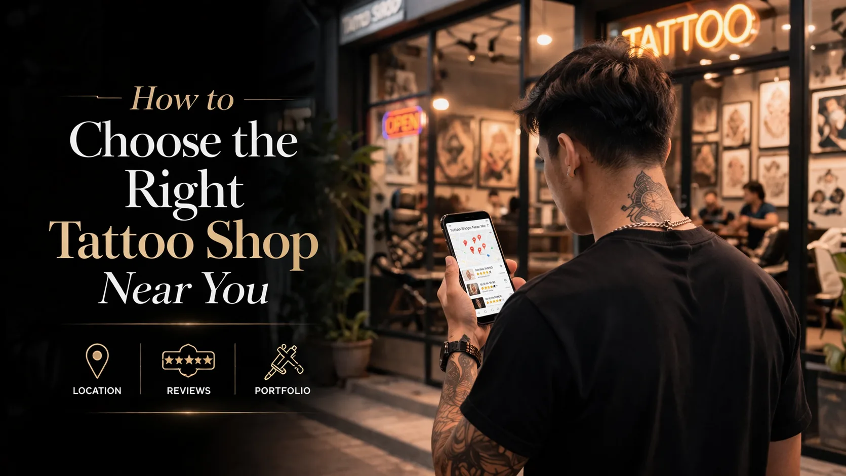 ร้านสักใกล้ฉัน เลือกยังไงให้ไม่พลาด